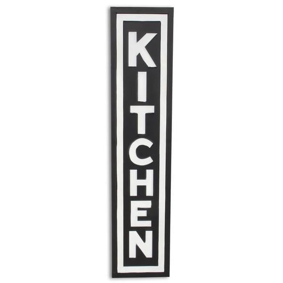 Cheungs 5000BK Callo Vertical Kitchen Sign, Black