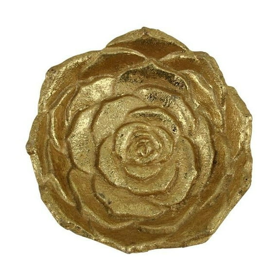 Cheungs 5170S-GD Cast Iron Lotus Table Decor, Gold