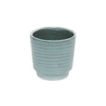 thumbnail image 1 of Cheungs Celadon Gray Ceramic Rippled Planter Green, 1 of 5