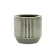 thumbnail image 1 of Cheungs Gray Ceramic Ruffled Ridge Pot Small, 1 of 5