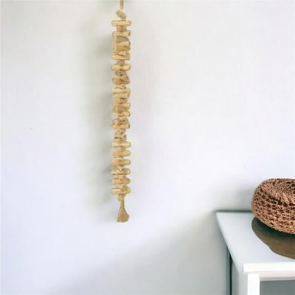 Cheungs 5879 Wistan Hanging Wood Bar Tassel Decor, Small