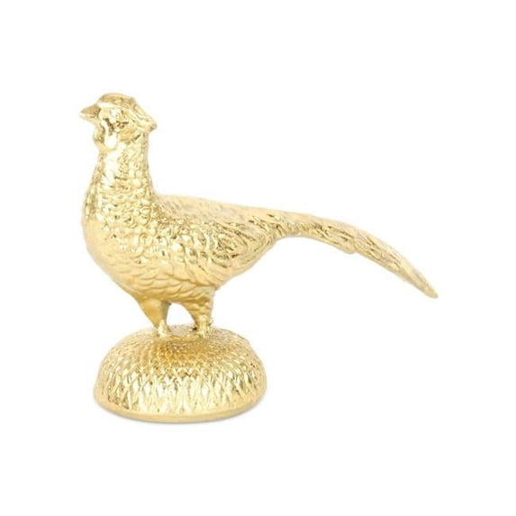 Cheungs 5885GD Lirondelle Golden Cast Iron Peacock Figurine