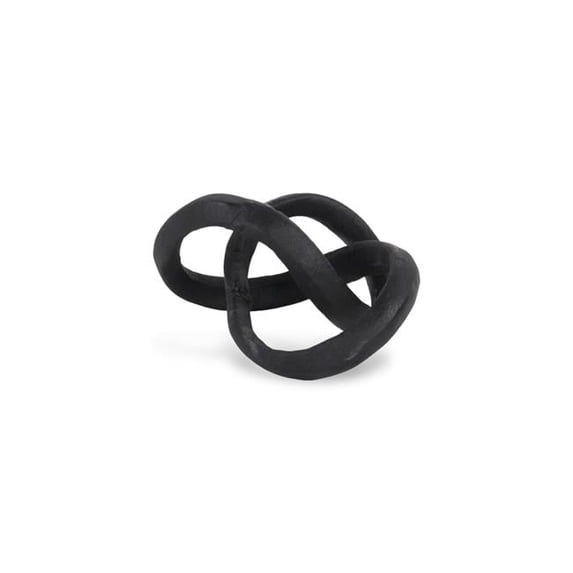 Cheungs 5897BK Kompo Modern Black Abstract Infinite Knot Decor