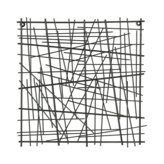 Cheungs 5053XS-PW Ablinea Pewter Square Abstract Wall Art