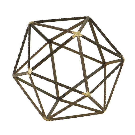 Cheungs Abstract Metal Table Decor - Brown - Large