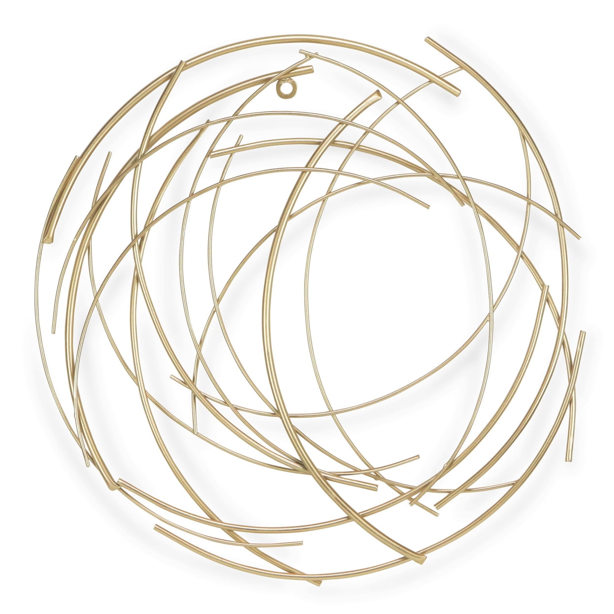 Cheungs Accent Piece Gold Abstract Round Wall Art