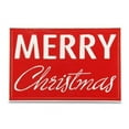 thumbnail image 1 of Cheungs 5352 All Metal Build with A Red Background & White Rim & Lettering - Merry Christmas Wall Sign, 1 of 4