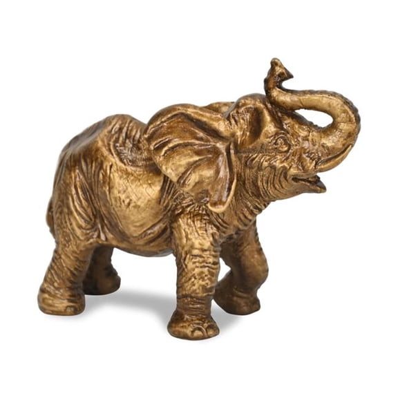 Cheungs 6152GD Bovira Resin Golden Elephant Decor