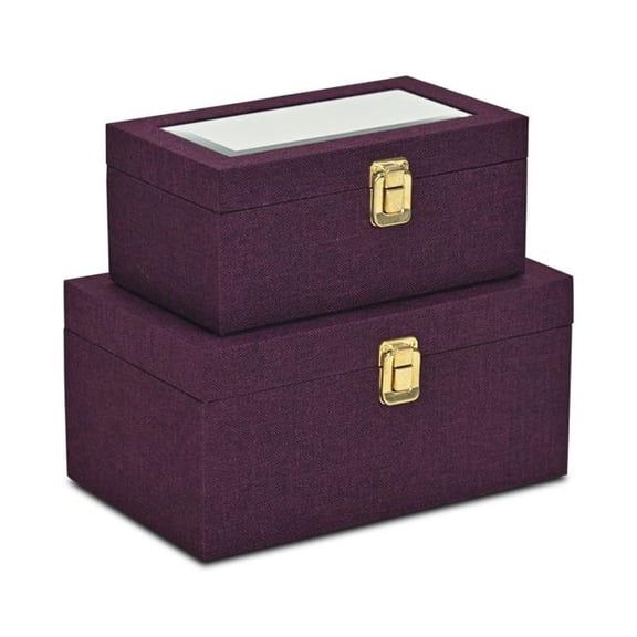 Cheungs 5725-2PL Canter Isle Linen Box Set - Purple