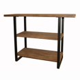 thumbnail image 1 of Temba 3 Tier Rustic Wood & Metal Frame Display Table, 1 of 2