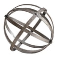 thumbnail image 1 of Cheungs Cheung's Handmade and Hand Painted Distressed Metal Folding Orb Decor - 10" Diameter, 1 of 5