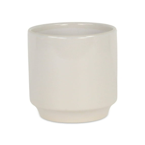 Cheungs Elegora Straight Side Solid Color Ceramic Pot - Off White Large