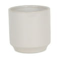 thumbnail image 1 of Cheungs Elegora Straight Side Solid Color Ceramic Pot - Off White Medium, 1 of 3