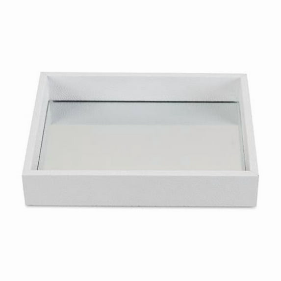 Cheungs White Raised Bubble Tray With Mirror