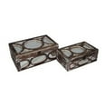 thumbnail image 1 of Twyla Set of 2 Mirror Overlayed Wood Boxes, 1 of 5