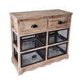 thumbnail image 1 of Cheungs FP-4306 3 Wire Drawer Wood Top Storage Cabinet - 32 x 11. 75 x 15. 25 inch, 1 of 3