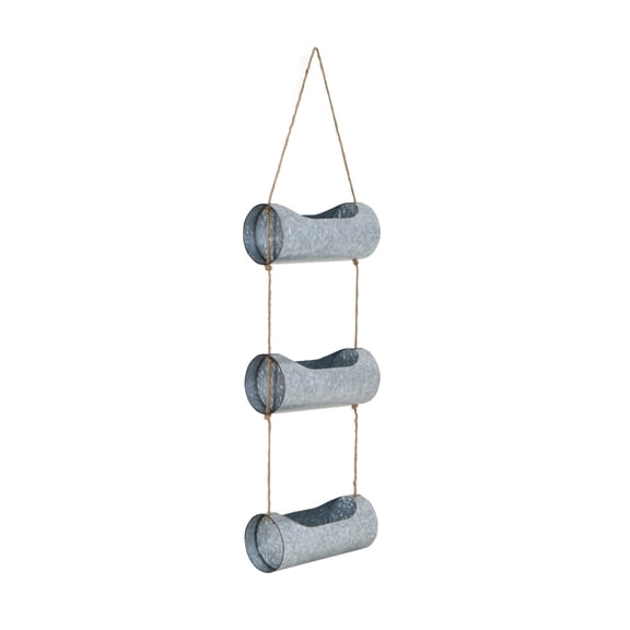 Cheungs Farmhouse Styled 3 Tier Wall Planter - Large