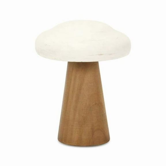Cheungs 6005M Hareton Forest Mushroom Table Decor - Brown & White - Medium