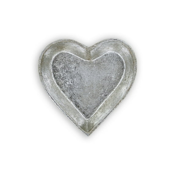 Cheungs Home Accent Isano Silver Cast Iron Heart