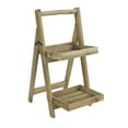 thumbnail image 1 of Cheungs Home Collection 2 Tier Wood Folding Shelf, 1 of 4