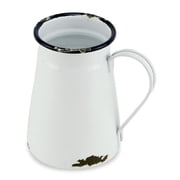 Cheungs 5211WT Lacquered White Jug with Blue Rim Decor