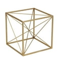 thumbnail image 1 of Cheungs Large Decorative Golden Cube With Abstract Center Design, 1 of 3