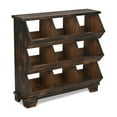 thumbnail image 1 of Cheungs 6161BR Linden 9 Pocket Wooden Table Shelf, 1 of 1