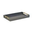 thumbnail image 1 of Cheungs 6058NB Mariline Elegant Fish Scale Pattern Rectangular Tray & Gold Handles, Navy Blue, 1 of 1