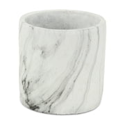 Cheungs Marmoreal White Ceramic Marble Pot Extra Large