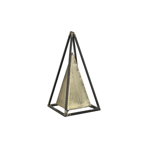 Cheungs Metal Bronze And Black Table Decor - 6" X 6" X 12"
