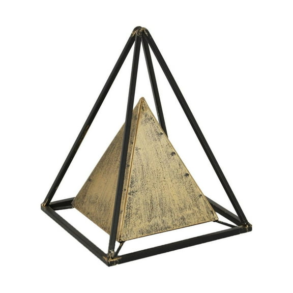 Cheungs Metal Bronze And Black Table Decor - 8" X 8" X 10.5"