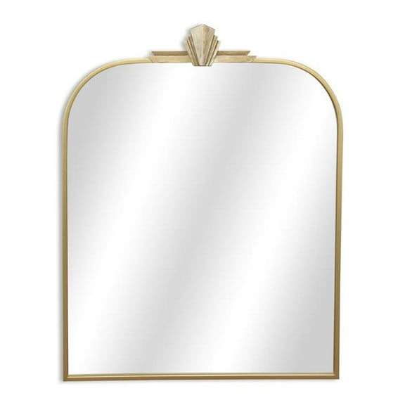 Cheungs 6102GD Nuvelle Artdeco Themed Gold Metal Wall Mirror