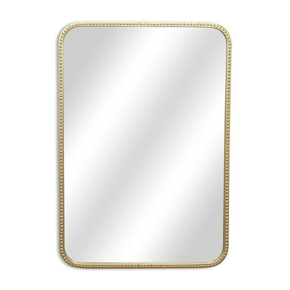 Cheungs 6099GD Nuvelle Rectangular Gold Metal Framed Wall Mirror