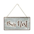 thumbnail image 1 of Cheungs Our Nest Handcrafted Metal Rustic Wall Sign, 1 of 5