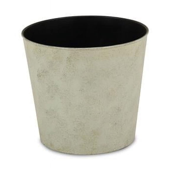 Cheungs PP-101CR 9 in. Round Tapered Recycled Plastic Planter, Cream