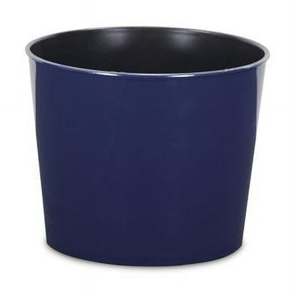 Cheungs PP-102NB 7 in. Round Planter with A Tapered Body - Navy Blue