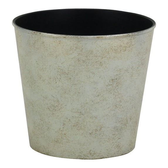 Cheungs PP-103CR 6.5 in. Round Tapered Recycled Plastic Planter, Cream
