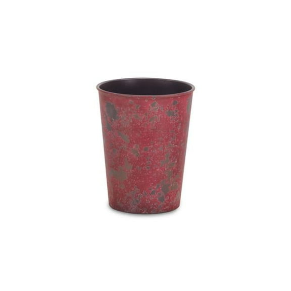 Cheungs PP-106RR 5 in. Round Tapered Recycled Plastic Planter, Rustic Red