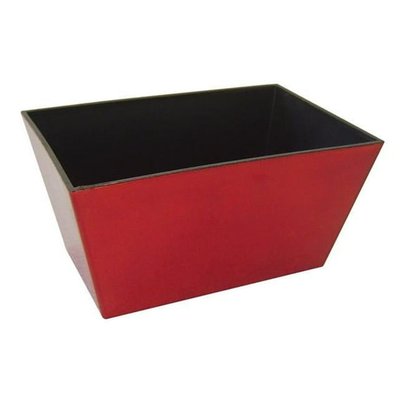 Cheungs PP-112SR Rectangular Planter with A Tapered Body - Shiny Red