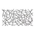thumbnail image 1 of Polaris Rectangle Curved Metal Abstract Wall Art - Black, 1 of 10
