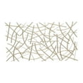 thumbnail image 1 of Polaris Rectangle Curved Metal Abstract Wall Art - Gold, 1 of 11