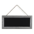 thumbnail image 1 of Rectangular Chalk Board with Galvanized Metal Frame and Hanging Rope, 1 of 5