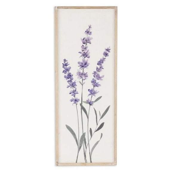 Cheungs  Right Lyulia Vertical Flowering Lavender Bouquet Wall Panel