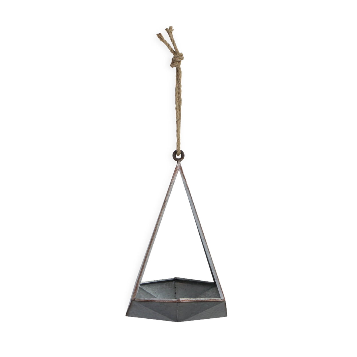 Hanging Faed Pyramid Sign Cheungs Rope Hanging Metal Planter With Pyramid Themed Design - Walmart.com