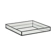 thumbnail image 1 of Veldra Black Square Fluted Glass Tray, 1 of 7