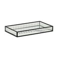 thumbnail image 1 of Veldra Black Rectangular Fluted Glass Tray, 1 of 7