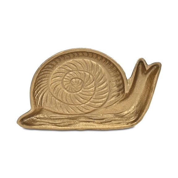 Cheungs 6129GD Verdor Snail Cast Iron Catchall Tray - Golden