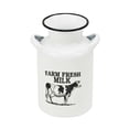 thumbnail image 1 of Cheungs White Lacquered Finish Decorative Bovine Milk Jug - Small, 1 of 4