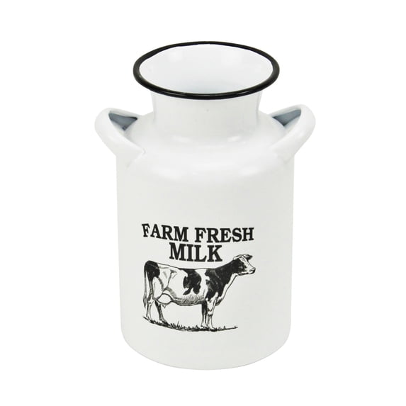 Cheungs White Lacquered Finish Decorative Bovine Milk Jug - Small