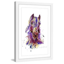 "Cheval" Framed Painting Art Print, 12" x 1.5"